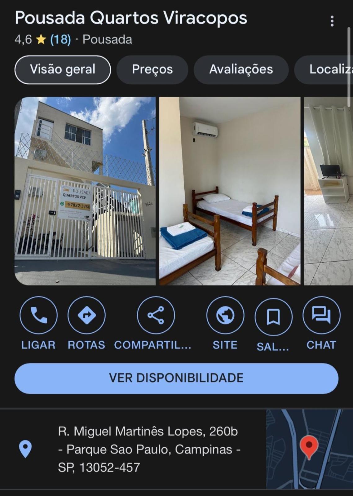 Quartos Vcp Campinas (Sao Paulo)